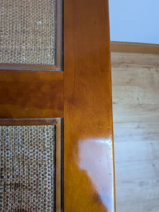 Mesa de centro madera y yute