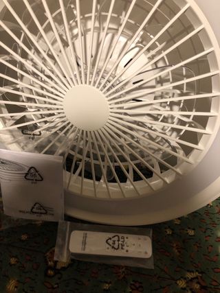 Ventilador Teto LED com 3 Modos de Iluminação