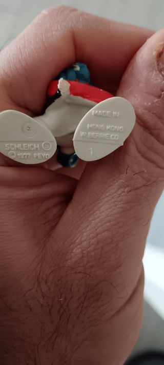 Puffo Chitarrista Vintage Schleich HK '77