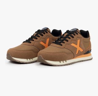 Zapatillas Munich Mujer Marrón Naranja