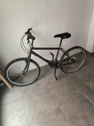 Bicicleta de montaña negra