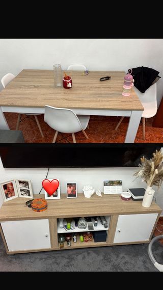 Comedor 4 sillas y mueble TV