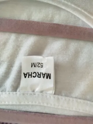 Camiseta MARCHA pintada a mano Talla M