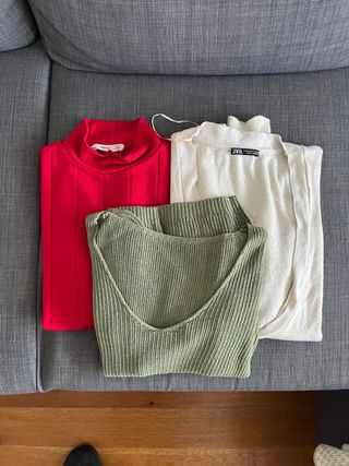 Lote 3 jerséis mujer MNG y Zara