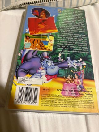 Pelicula VHS Aladdin Disney Español