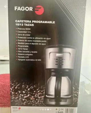 Cafetera Fagor Programable 10/12 Tazas