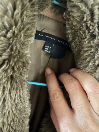 Abrigo Zara Camel Talla L