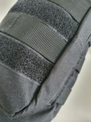 Bolso molle porta botella con correa [Negro] 27x11