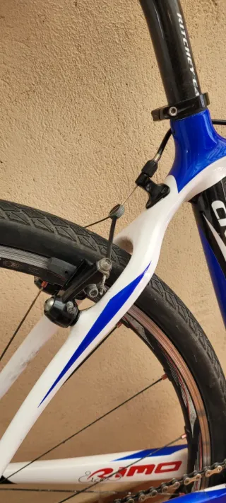 Bicicleta Gravel Rimo Blanca y Azul