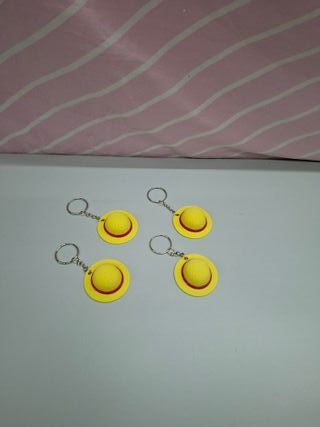 Porta-chaves Chapéu Luffy x4