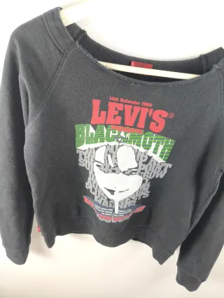 Sudadera Levi's Red Tab negra XS algodón