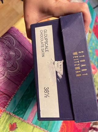 Zapatos Stuart Weitzman Marrones y Dorados