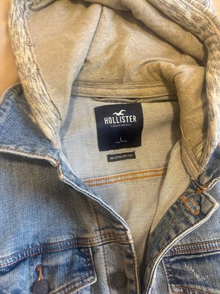 Chaqueta vaquera Hollister con capucha Talla L