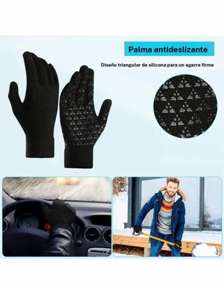 Set 3 Piezas Gorro Bufanda Guantes Invierno