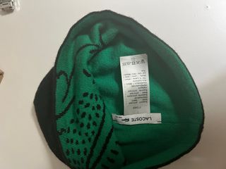 Gorro Lacoste Verde y Negro