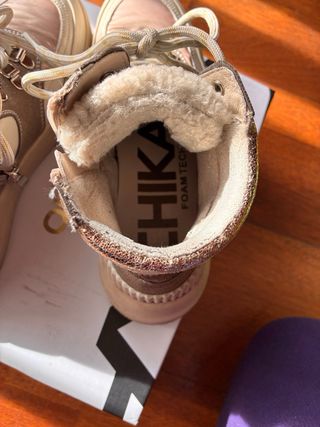 Botines Chika10 Marrones y Dorados Talla 37