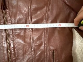 Chaqueta Biker Piel Marrón Naf Naf