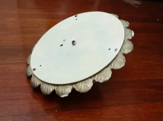 Lámpara plafón techo antigua cristal y metal