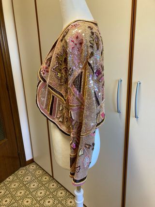 Bolero vintage donna con paillettes