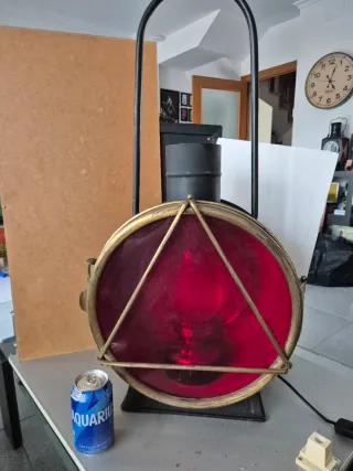 Gran Farol Ferroviario Señal Roja Años 80