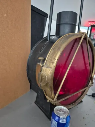 Gran Farol Ferroviario Señal Roja Años 80