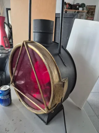 Gran Farol Ferroviario Señal Roja Años 80