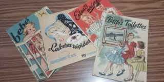 Cuadernillos antiguos ropa bebé