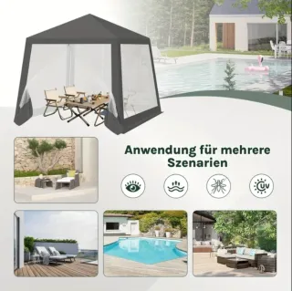 Carpa 3x3 impermeable con mosquiteras