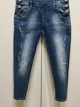 Salopette jeans bambina 5/6 anni
