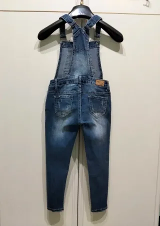 Salopette jeans bambina 5/6 anni