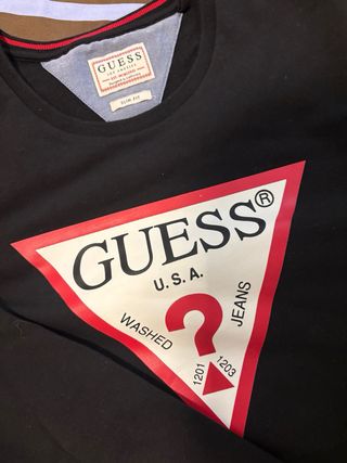 Sudadera Guess Negra Talla XL