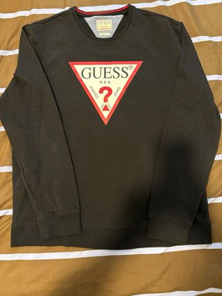 Sudadera Guess Negra Talla XL