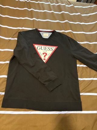 Sudadera Guess Negra Talla XL