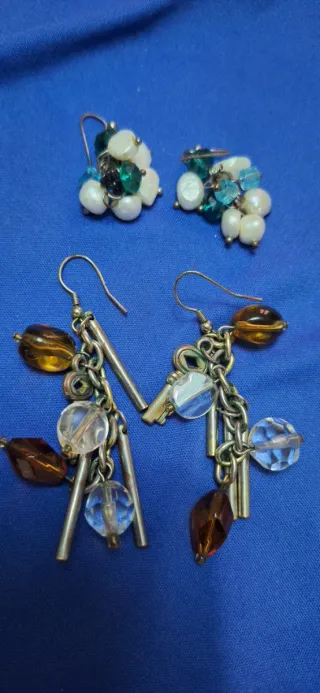 2 paia orecchini bigiotteria