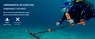 Detector Metales VEVOR Recargable 12" Búsqueda Oro