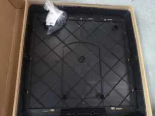 Caseta para perro gris y blanca