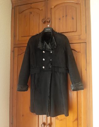 Abrigo efecto ante Cortefiel gris