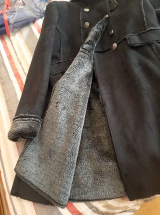 Abrigo efecto ante Cortefiel gris