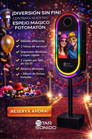 Espejo Mágico Fotomatón para eventos