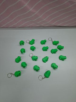 Chaveiros Sapo Verde (Conjunto)