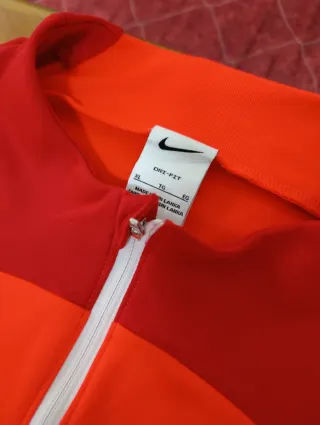 Sudadera Nike Media Cremallera Naranja/Roja