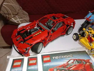 Lego Technic 3 Set: Auto, Moto e Base
