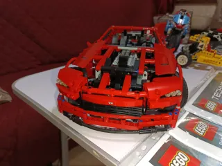 Lego Technic 3 Set: Auto, Moto e Base