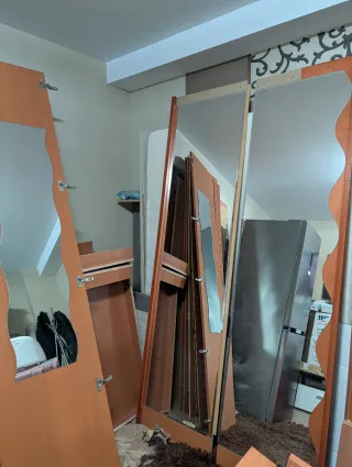 Armario 4 puertas ALTA CALIDAD + Espejos y Cajoner