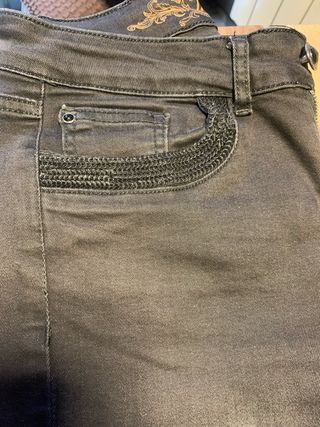 Pantalón Desigual Negro Estrecho