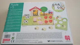 Puzzle Jumbo Goula 1-5 Animales Granja