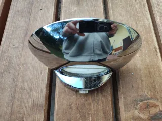 Lampada da parete cromata