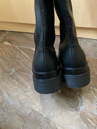 Botas altas negras plataforma