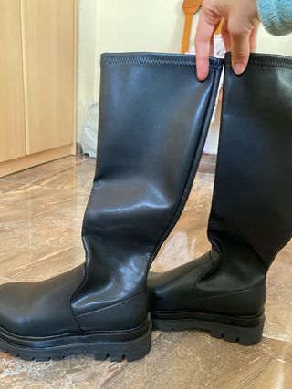 Botas altas negras plataforma