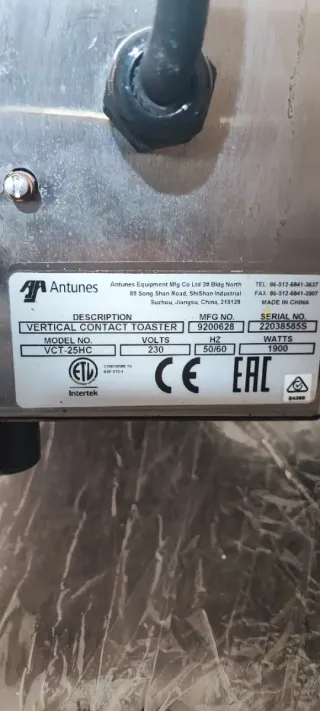 Tostador Antunes VCT-25HC